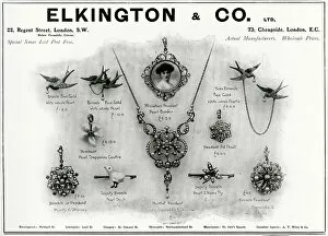 Brooch Gallery: Advert for Elkington & Co Edwardian jewellery 1906