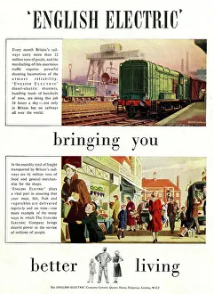 Energy Prints: Advert, English Electric, bringing you better living