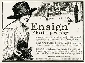 Ensign Prints: Advert for Ensign camera 1918