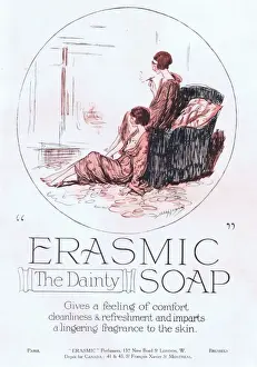 Erasmic Prints: Advert for Erasmic soap, 1921