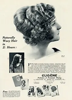 Styling Prints: Advert for Eugene permanant hair waving 1923