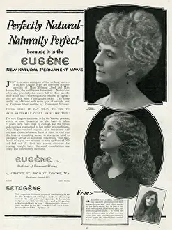 Advert for Eugene permanant hair waving 1923