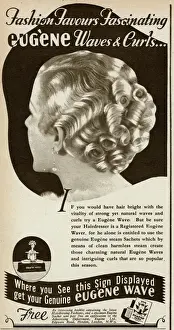 Styling Prints: Advert for Eugene waves and curls 1936