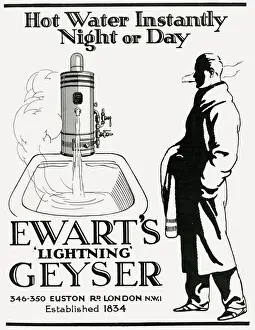 Lightning Prints: Advert for Ewarts Lightning Geyser 1926