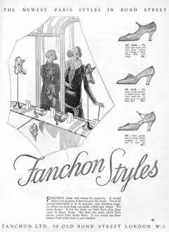 Advert for Fanchon shoe styles, London, 1926
