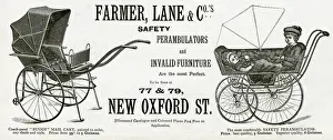 Perambulator Prints: Advert for Farmer, Lane - Co, mail carts and prams
