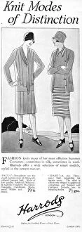 Images Dated 3rd March 2016: Advert for fashion Knits of Distinction from Harrods, London