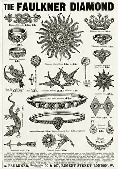 Advert for Faulkner diamond brooches 1893