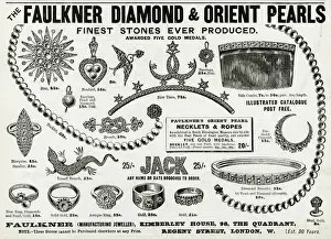 Bangle Prints: Advert for Faulkner diamond brooches 1896