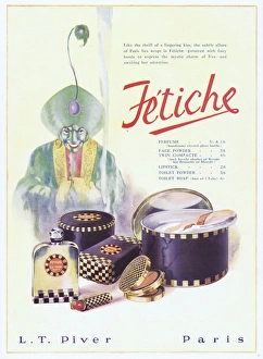 Allure Gallery: Advert for Fetiche range of toiletries, 1927