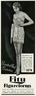 Hooks Gallery: Advert for Fitu corsets 1934