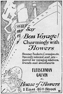 Advert for Fleischman Galvin House of Flowers, 1 East 46th Street