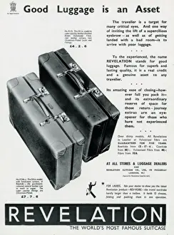 Advert fo Revelation suitcases 1937