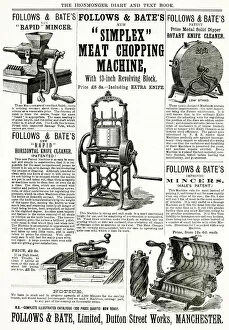 Household Collection: Advert for Follows & Bates winding machines 1900s