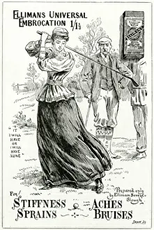 Golfer Prints: Advert for for Ellimans Universal Embrocation 1897