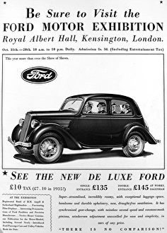 Advertisment Gallery: Advertisment for Ford Motor Exhibition at Royal Albert Hall