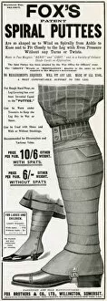 Twists Collection: Advert for Foxs puttees stockings 1903