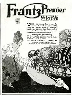 Images Dated 25th September 2019: Advert for Frantz Premier Electric Vacuum Cleaner 1917