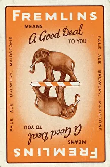 Maidstone Prints: Advert, Fremlins Pale Ale Brewery, Maidstone, Kent