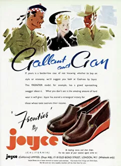 Images Dated 18th May 2012: Advert for Frontier by Joyce California shoes 1941