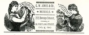 Advertisement, G W Jones & Co Modes