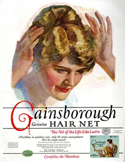 Genuine Prints: Advert, Gainsborough Genuine Hair Net