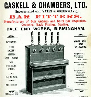 Images Dated 23rd May 2019: Advert, Gaskell & Chambers Ltd, Bar Fitters