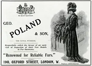 Stoat Prints: Advert Geo. Poland & Son furs