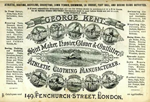 Images Dated 6th September 2017: Advertisement, George Kent Athletic Clothing
