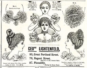 False Gallery: Advert, George Lichtenfeld, Ladies Hair Pieces