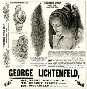 Advert, George Lichtenfeld, Ladies Hair Pieces
