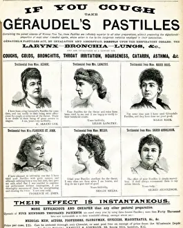 Voice Prints: Advertisement for Geraudels Pastilles