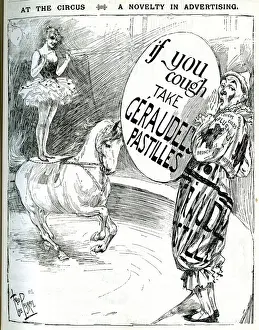 Throat Prints: Advert for Geraudels Pastilles, cough sweets