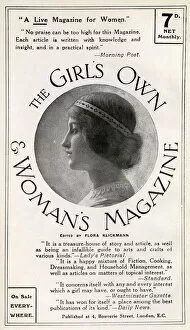 Images Dated 5th September 2018: Advert for The Girls Own & Womans Magaazine