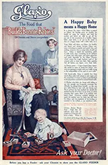 Advert for Glaxo baby food 1914