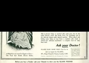 Bonnie Collection: Advert for Glaxo baby food 1914