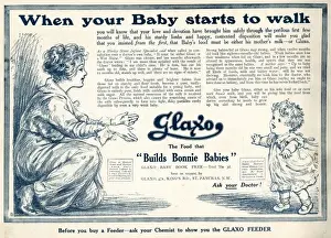 Babies Prints: Advert for Glaxo baby food 1914