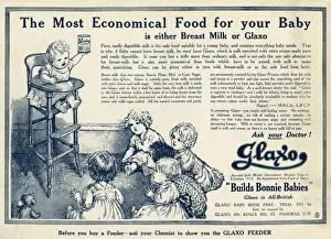 Advert for Glaxo baby food 1914