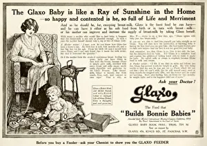 Advert for Glaxo baby food 1914