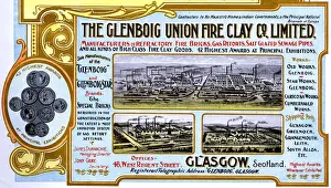 Advert, The Glenboig Union Fire Clay Co, Glasgow