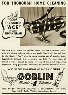Brand Gallery: Advert for Goblin vacuum cleaner 1948