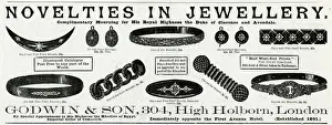 Jewellers Prints: Advert for Godwin & Son, jewellery 1892