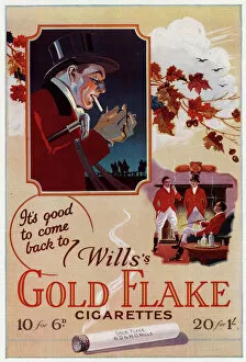 Images Dated 24th February 2012: Advert for Gold Flake cigarettes 1927