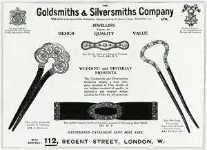 Goldsmiths Prints: Advert for Goldsmiths & Silversmiths accessories 1914
