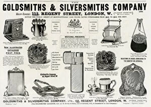 Goldsmith Gallery: Advert for Goldsmiths & Silversmiths Edwardian items 1901
