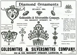 Advert for Goldsmiths & Silversmiths jewellery 1904