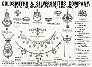 Advert for Goldsmiths & Silversmiths jewellery 1904