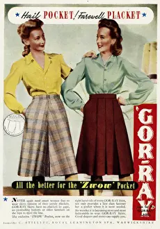 Advert for Gor-ray Koneray pocket skirts 1943