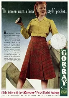 Images Dated 14th August 2012: Advert for Gor-ray Koneray pocket skirts 1943
