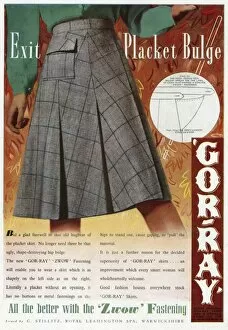 Images Dated 29th June 2012: Advert for Gor-ray Koneray pocket skirts 1943